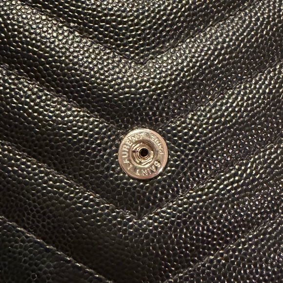 Saint Laurent Small YSL Flap Cassandre Matelassé Chain Wallet ⭐️AUTHENTIC - Picture 8 of 10